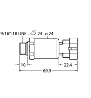 Przetwornik ciśnienia PT600R-2121-I2-AMPS1.5 - Turck