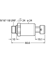 Przetwornik ciśnienia PT600R-2121-I2-MP11 - Turck
