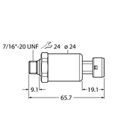 Przetwornik ciśnienia PT7500PSIG-2105-U6-MP11 - Turck