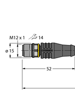 Przewód elementu wykonawczego/czujnika, PUR RSS5T-20/TXL - Turck