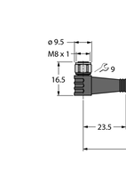 Przewód PP-EPDM do czujnika i elementu wykonawczego PKWV4M-20/TFW - Turck