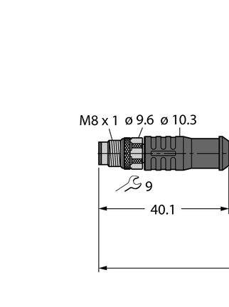Przewód elementu wykonawczego/czujnika, PUR PSGS3M-2/TXL - Turck