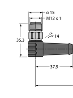 Przewód elementu wykonawczego/czujnika, PUR WSSV4.5T-5/TXY3013 - Turck