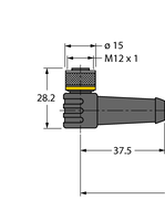 Przewód elementu wykonawczego/czujnika, PUR WKSW4.5T-20/TXL - Turck