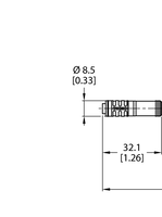 Przewód elementu wykonawczego/czujnika, PUR PKGC4.5S-8/TXL1405 - Turck