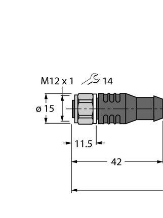 Przewód PP-EPDM do czujnika i elementu wykonawczego RKCV4.4T-2/TFW - Turck