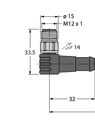 Przewód PP-EPDM do czujnika i elementu wykonawczego WSCV4.4T-2/TFW - Turck