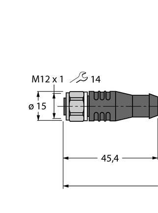 Przewód PP-EPDM do czujnika i elementu wykonawczego RKSV4.4T-5/TFW - Turck