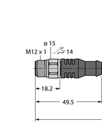 Przewód PP-EPDM do czujnika i elementu wykonawczego RSCV4T-5/TFW - Turck