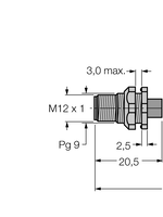 Przewód przemysłowy Ethernet FSSD 841-0.5M - Turck