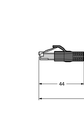 Przewód przemysłowy Ethernet RJ45S-RJ45S-8814-2M - Turck