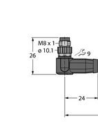 Przewód przemysłowy Ethernet PSWS4M-PSWS4M-4414-2M - Turck