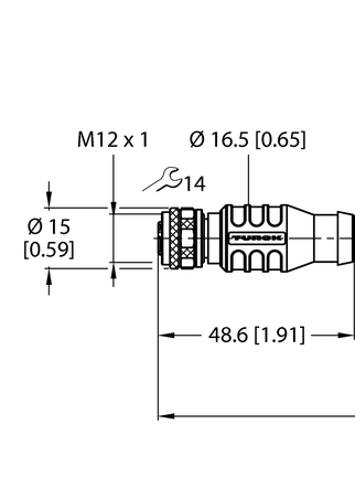 Przewód przemysłowy Ethernet RKSD-RJ45S-4422-1M - Turck