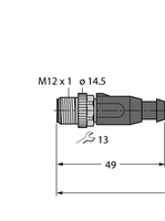 Przewód przemysłowy Ethernet RSS-RJ45S-8814-0.3M - Turck