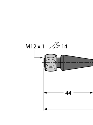 Przewód przyłączeniowy PVC RKH4-20-PSGH3M/TFE - Turck