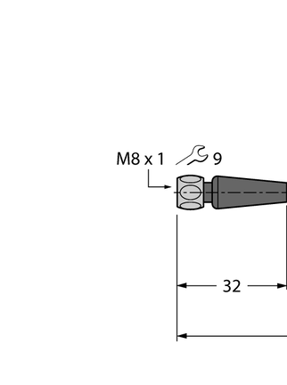 Przewód przyłączeniowy PVC PKGH4M-2-PSGH4M/TFE - Turck