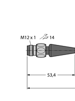 Przewód przyłączeniowy PVC RSH4.4-10/TFE - Turck