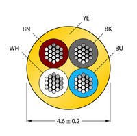 Przewód PVC do czujnika i elementu wykonawczego CABLE4X0.34-XX-PVC-YE-500M/TEY - Turck