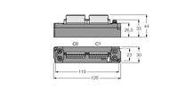 Moduł rozszerzeń typu piconet do systemu IP-Link SNNE-0808D-0003 - Turck