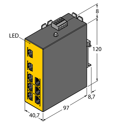 Element SE20-84MT-RJ822 - Turck