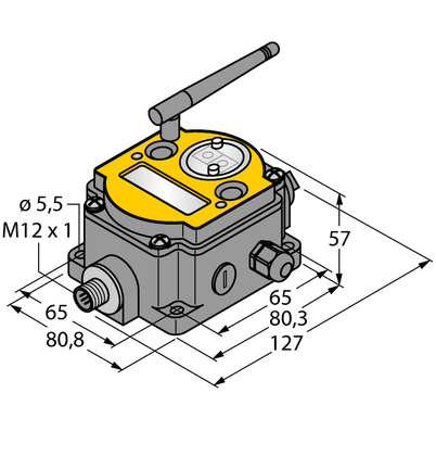 System transmisji radiowej DX80N2X2S-P3 - Turck