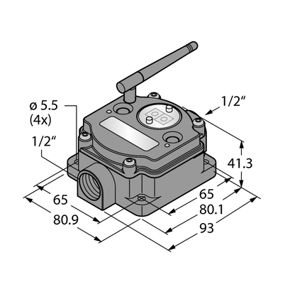 System transmisji radiowej DX80N2X6S-PM8 - Turck