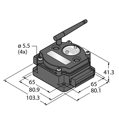 System transmisji radiowej DX80G2M6S-PM8C - Turck