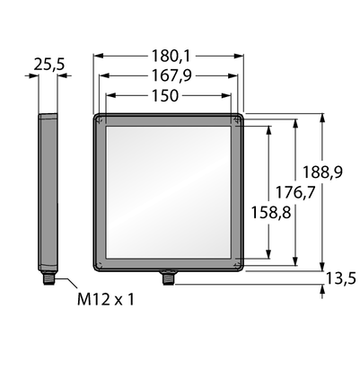 System wizyjny LEDBB150X150PW2-XQ - Turck