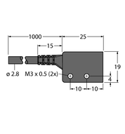 Światłowód z tworzywa sztucznego PIR1X323T-VL - Turck