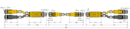 Koncentrator 2-drogowy VBR-TXL4100 - Turck