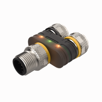 Trójnik 2-drogowy YB2-FSM5-2FKM5.4-P7X3 - Turck