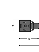 Złącze dla zaworu typ A VAS04-K81E-0.6-RSC5T/TXL - Turck