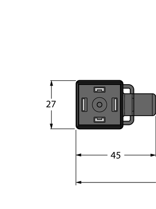 Złącze dla zaworu typ A VAS22-E80E-2/TEL - Turck