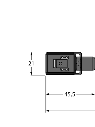Złącze dla zaworu typ B VBS02-E80E-5/TEL - Turck