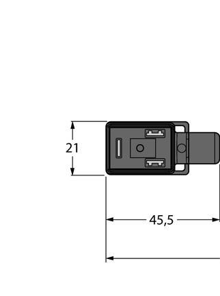 Złącze dla zaworu typ BI VIS02-S80E-2/TEL - Turck