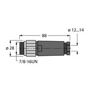 Złącze rozbieralne BSV4140-0/16 - Turck