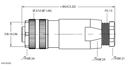 Złącze rozbieralne B4151-0/13.5 - Turck