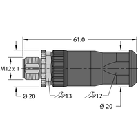 Złącze rozbieralne FW-ERSPM0416-SA-S-0408 - Turck