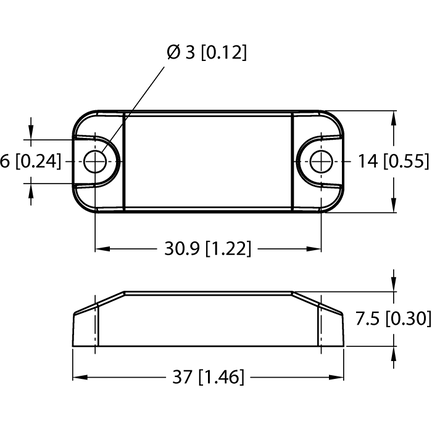 Znacznik UHF TW865-868-Q14L37-M-HT-B40 - Turck