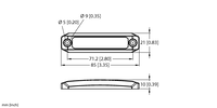 Znacznik UHF TW860-960-Q21L85-M-B110 - Turck