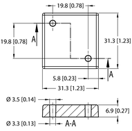 Znacznik UHF TW860-960-Q31-M-HT-B1090 - Turck