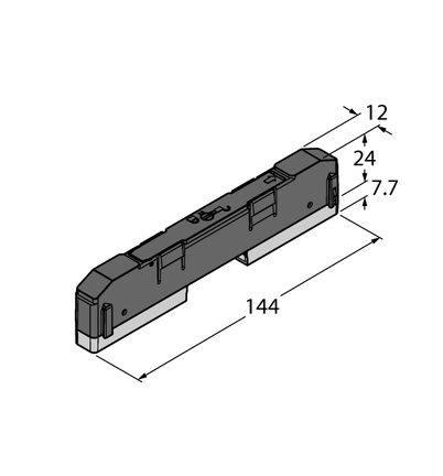 Adapter do grup montażowych modułów TBEN-S na szynie montażowej DIN TBNN-S0-DRS-01 - Turck