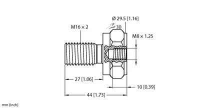 Adapter montażowy MA-M8-M16 - Turck