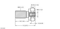 Adapter montażowy MA-M8-M20 - Turck