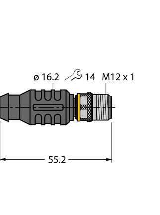 Element do przewodów czujników/elementów wykonawczych RSE4.4T-J14 - Turck