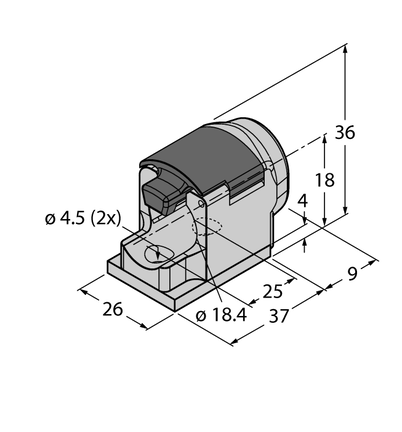 Element montażowy BS-18Q26 - Turck
