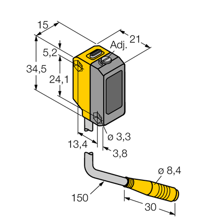 Czujnik fotoelektryczny QS18K6AF120Q - Turck