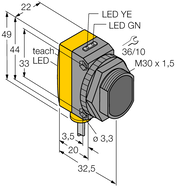 Czujnik fotoelektryczny QS30LLPC - Turck