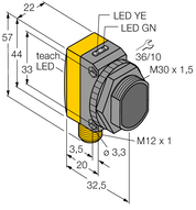 Czujnik fotoelektryczny QS30LLPCQ - Turck