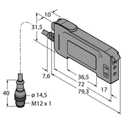Czujnik fotoelektryczny DF-G2-PC-Q5 - Turck
